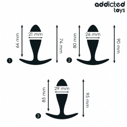 Addicted Toys - Lot De 3 Plug Anal Modèle 2